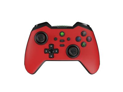 Bezdrátový gamepad Genesis MANGAN 400 pro PC/Switch/Mobil, červený