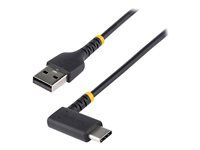 High Quality USB Charging Cord (R2ACR-1M-USB-CABLE) - USB kabel - USB (M) rovné do USB-C (M) pravoúhlý - USB 2.0 - 3 A - 1 m - černá