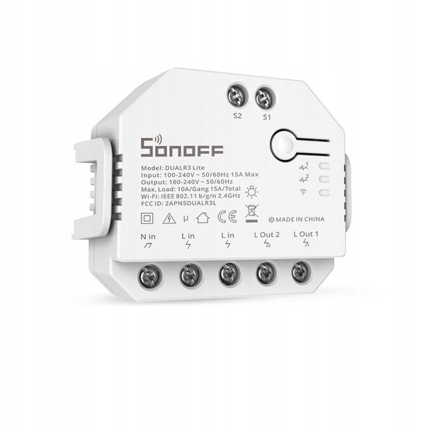 SONOFF DUAL R3 Lite, eWeLink Přepínač