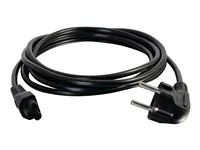 Elektrický kabel - IEC 60320 C5 do power CEE 7/7 (M) - AC 250 V - 2 m - lisovaný - černá - Evropa