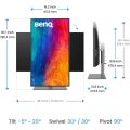 Benq PD3225U, 32W led monitor dark grey