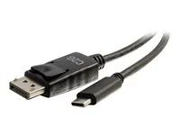Kabel adaptéru - USB-C (M) do DisplayPort (M) - USB 3.1 / Thunderbolt 3 / DisplayPort - 30.5 cm - podporuje 4K, kontakty osvětlené zlatou barvou - černá