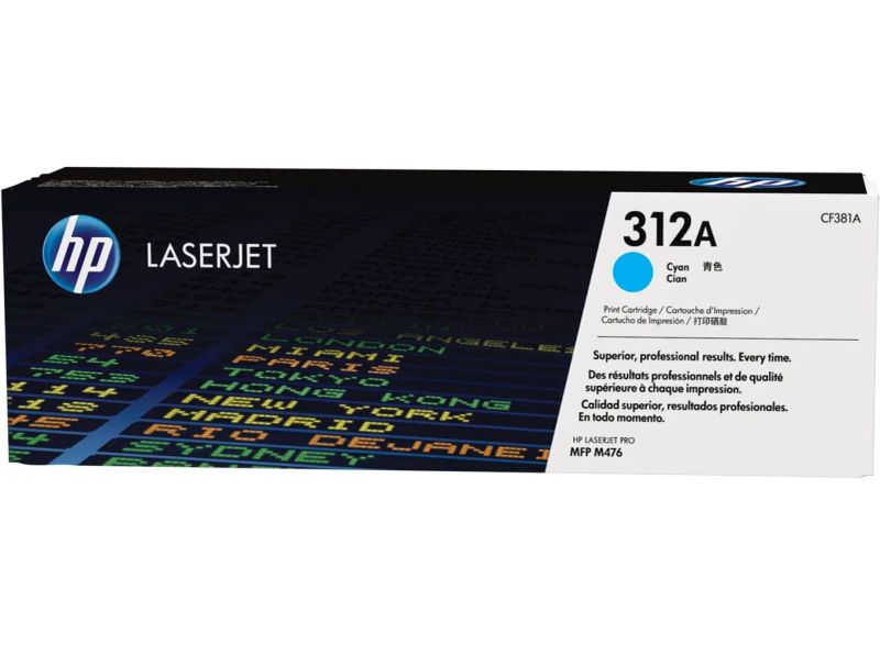 HP tisková kazeta azurová, CF381A