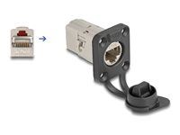 D-Type RJ45 built-in connector/coupler