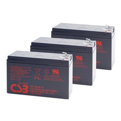 CSB HR 1234W F2, 12V, 34W, Sada baterií, 3ks