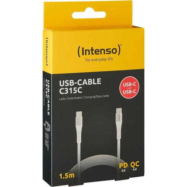 INTENSO C315C, Kabel Type C-TypeC, 1,5m, bílý