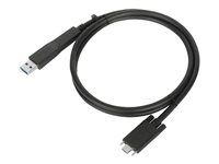 Sada kabelů USB-C - křídlové šrouby - černá - pro Targus Universal, Universal DV4K, USB-C Universal QUAD 4K, USB-C Universal QUAD HD