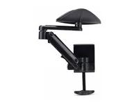Montážní sada (arm rest) - plast, hliník, ocel - černá - upevnitelné na stůl
