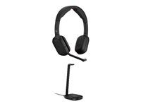 Náhlavní souprava - náhlavní - Bluetooth - bezdrátový - odstranění šumu - UBS-C přes adaptér Bluetooth - černá - s HP Poly Focus Wireless Charge Stand - Certifikováno pro Microsoft Teams Open Office, certifikováno pro Microsoft Teams, certifikováno Google Meet, Zoom Workplace Headset Certified, Náhlavní souprava pro kontaktní centrum Zoom Workplace certifikována, Microsoft Teams Nativně Bluetooth Certifikovaný