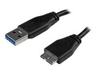 Mobile Charge Sync USB 3.0 Micro B Cable for Smartphones and Tablets (USB3AUB15CMS) - Kabel USB - Micro-USB typu B (M) do USB typ A (M) - USB 3.0 - 15 cm - lisovaný - černá - pro P/N: HB30A4AIB, HB30C4AIB, HB31C4AB, S251BMU313, S251BMU3FP, S251BPU313, SMS1BMU313