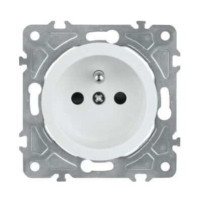 Zásuvka ELECTROMALT OVAL OVA1011W, bílá