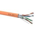 SOLARIX kabel CAT6A STP LSOH B2ca 500 m/cívka oranž