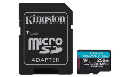 Kingston Canvas Go Plus A2/Micro SDXC/256GB/UHS-I U3 / Class 10/+ Adaptér