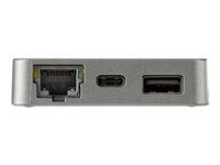 USB 3.1 Gen 2 Type-C Mini Dock - USB-C to 4K HDMI or 1080p VGA Video - 10Gbps USB-A USB-C, GbE - Portable Travel Laptop Dock - Works w/Thunderbolt 3 (DKT31CHVL) - Dokovací stanice - USB-C - VGA, HDMI - 1GbE - kompatibilní s TAA
