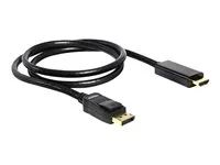 Kabel adaptéru - DisplayPort s piny (male) do HDMI s piny (male) - 1 m