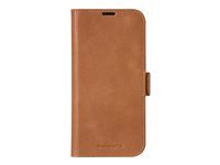 Pouzdro s klopou pro mobilní telefon - kůže full-grain - bronz - pro Apple iPhone 16 Pro Max
