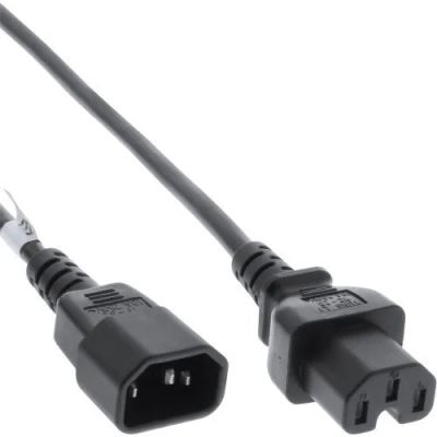 INLINE Síťový prodlužovací kabel C14-C15 2m