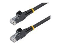 Patch kabel - RJ-45 (M) do RJ-45 (M) - 10 m - UTP - CAT 5e - provedení bez hrbolků - černá