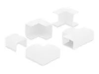 Delock - Cable raceway conduit connector - for 24 x 14 mm cable duct - bílá (balení 5)