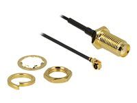 Kabel antény - I-PEX se zdířkami (female) do SMA s piny (male) - 5 cm - koaxiál