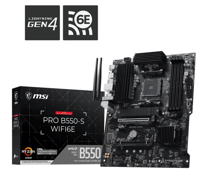 Msi pro B550-S WIFI6E/AM4/ATX