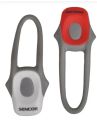 SENCOR SLL 90 svítidlo na kolo set přední+zadní, silikon, 2*CR2025