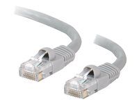 Patch kabel - RJ-45 (M) do RJ-45 (M) - 10 m - UTP - CAT 5e - lisovaný, provedení bez hrbolků, licna - šedá