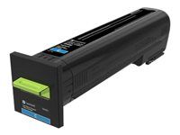 Azurová - originální - kazeta s barvivem LCCP, LRP - pro Lexmark CS820, CX820, CX825, CX860
