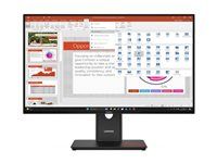 LED monitor - 27" - 1920 x 1080 Full HD (1080p) @ 120 Hz - IPS - 300 cd/m² - 1500:1 - 4 ms - HDMI, VGA, DisplayPort - černá eclipse - s ThinkVision MC 60 monitor webcam