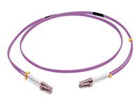 Purple - Patch kabel - multirežim LC (M) do multirežim LC (M) - 3 m - 3 m - optické vlákno - duplex - 50 / 125 mikron - OM4 - purpurová