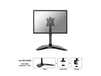 Stojan - plný pohyb - pro Displej LCD - černá - velikost obrazovky: 10"-30" - stolní stojan, upevnění svorkou, průchodka, upevnitelné na stůl