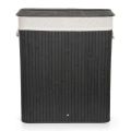 Koš na prádlo G21 Bambus 105l Black