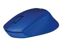 Myš - 3 tlačítka - bezdrátový - 2.4 GHz - bezdrátový přijímač USB - modrá