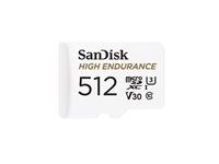 Paměťová karta flash (adaptér microSDXC na SD zahrnuto) - 512 GB - Video Class V30 / UHS-I U3 / Class10 - microSDXC UHS-I