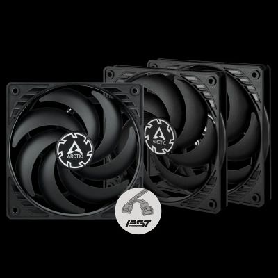 ARCTIC P12 Slim PWM PST – 120mm Pressure optimized case fan | Slim profile | PWM controlled speed wi
