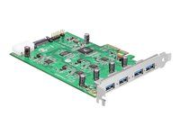 USB adaptér - PCIe 2.0 x4 - USB 3.0 x 4