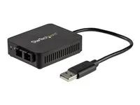 USB to LAN Adapter (US100A20FXSC) - Síťový adaptér - USB 2.0 - 100Base-FX/100Base-SC x 1 - 1310 nm - černá