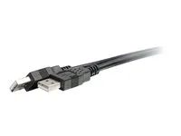 USB A to USB A Cable - USB 2.0 - Black - M/M - Kabel USB - USB (M) do USB (M) - USB 2.0 - 2 m - černá