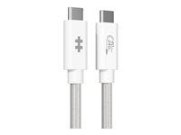 USB kabel - USB-C (M) do USB-C (M) - USB4 - 1.2 m - bílá