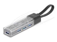 4 Port USB Hub 5 Gbps with USB Type-A or