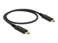 USB kabel - USB-C (M) do USB-C (M) - USB 2.0 - 5 A - 50 cm - černá