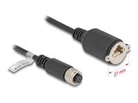 M12 Cable A-coded 8 pin female to RJ45 j