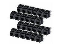 Konektor keystone - 180°, 110 punch down - CAT 6 - UTP - RJ-45 - černá - kompatibilní s TAA (balení 24)