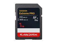 SanDisk Extreme PRO - Pametová karta flash - 1 TB - Video Class V90 / UHS-II - SDXC UHS-II