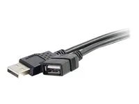USB A to USB A Extension Cable - USB 2.0 - M/F - Prodlužovací šňůra USB - USB (M) do USB (F) - 1 m - černá