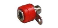 Zásuvka banánek panel malá červená I