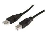 M/M - Black USB 2.0 A to B Cord - Printer Cable - Extension USB Cable (USB2HAB30AC) - Kabel USB - USB (M) do USB typ B (M) - USB 2.0 - 9.15 m - aktivní - černá - pro P/N: ICUSB232D