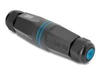 Delock - Cable connector - for keystone modules and couplers, with M32 x 1.5 mm thread, IP68. dustproof, waterproof - cerná