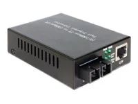 Konvertor médií s optickými vlákny - 100Mb LAN - 10Base-T, 100Base-FX, 100Base-TX - RJ-45 / SC několik režimů - až 2 km - 1310 nm