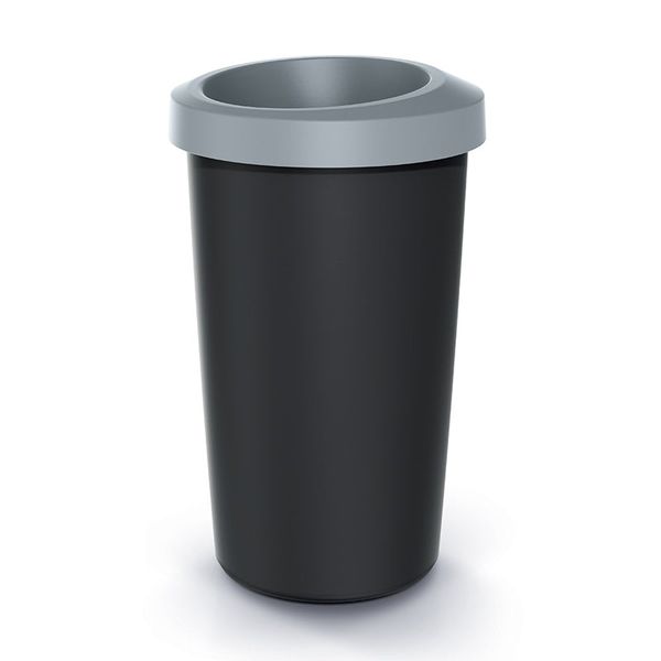 Koš odpadkový COMPACTA R DROP světle šedý 25l